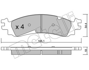 Колодки тормозные передние к-кт для Ford America Explorer 2001-2011 новый