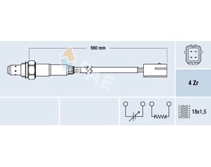 Датчик кислородный/Lambdasonde для Daewoo Matiz (M100/M150) 1998-2015 новый