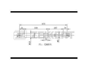 Амортизатор капота для Mercedes Benz W211 E-Klasse 2002-2009 новый