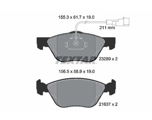 Колодки тормозные передние к-кт для Lancia Lybra 1999-2006 новый