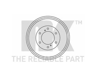 Барабан тормозной для Nissan NP300 2008-2015 новый