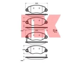 Колодки тормозные передние к-кт для LDV Maxus 2005-2009 новый