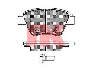 Колодки тормозные задние дисковые к-кт для Audi A3 [8PA] Sportback 2004-2013 новый