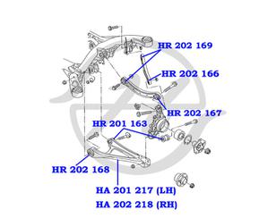 Рычаг задний нижний правый для Audi Q7 [4L] 2005-2015 новый