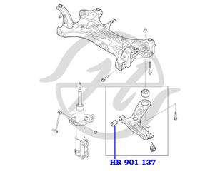 Сайлентблок переднего рычага передний для Kia RIO 2011-2017 новый