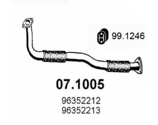 Приемная труба глушителя для Chevrolet Lanos 2004-2010 новый