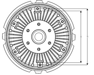 Термомуфта для MAN 4-Serie TGA 2000-2008 новый