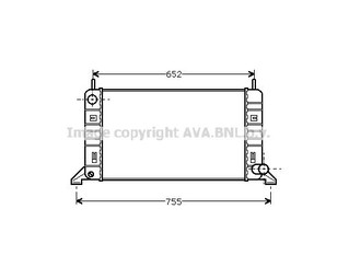 Радиатор основной для Ford Escort/Orion 1986-1990 новый