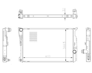 Радиатор основной для BMW X3 F25 2010-2017 новый