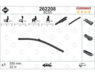 Щетка стеклоочистителя бескаркасная для Chery Fora (A21) 2006-2010 новый