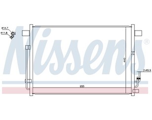 Радиатор кондиционера (конденсер) для Nissan Murano (Z51) 2008-2015 новый
