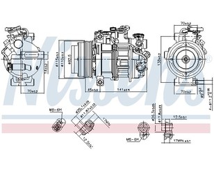 Компрессор системы кондиционирования для Mercedes Benz GLC-Class X253 2015> новый