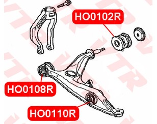 Сайлентблок переднего рычага внутренний для Honda CR-V 1996-2002 новый