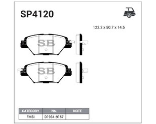 Колодки тормозные задние дисковые к-кт для Mazda CX 9 2017> новый