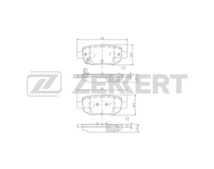 Колодки тормозные задние дисковые к-кт для Lifan X70 2017> новый