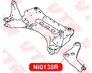 Сайлентблок переднего рычага передний для Nissan Qashqai (J11) 2014> от 590 руб. в Москве