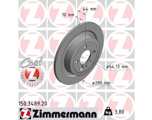 Диск тормозной задний для Mini Clubman R55 2007-2014 новый