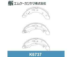 Колодки барабанные к-кт для Mitsubishi Colt (Z3) 2003-2012 новый