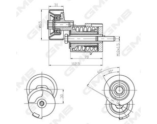 Натяжитель ремня для Hyundai Sonata V (NF) 2005-2010 новый