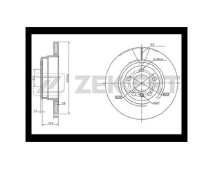 Диск тормозной задний для BMW X5 E70 2007-2013 новый