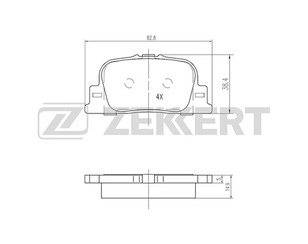 Колодки тормозные задние дисковые к-кт для BYD F3 2006-2013 новый