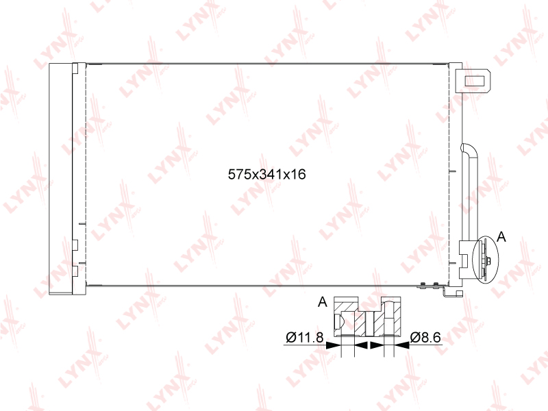 Радиатор кондиционера (конденсер)