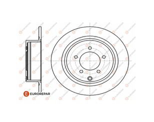 Диск тормозной задний к-кт для Citroen C-Crosser 2008-2013 новый