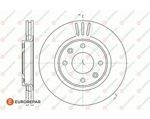 Диск тормозной передний к-кт для Citroen C5 2004-2008 новый