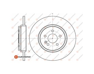 Диск тормозной задний для Mercedes Benz W163 M-Klasse (ML) 1998-2004 новый