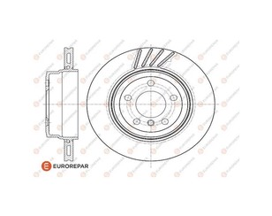 Диск тормозной задний для BMW X3 E83 2004-2010 новый