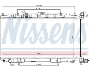 Радиатор основной для Nissan Almera N16 2000-2006 новый