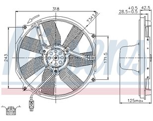 Вентилятор радиатора для Mercedes Benz W140 1991-1999 новый