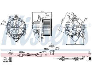 Моторчик отопителя для Citroen Xantia 1998-2001 новый