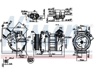 Компрессор системы кондиционирования для Jaguar XK/ XKR 2006-2014 новый