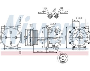 Компрессор системы кондиционирования для Land Rover Range Rover II 1994-2003 новый