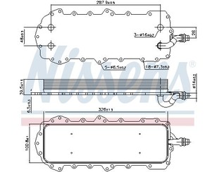 Радиатор масляный для Land Rover Range Rover Sport 2005-2012 новый