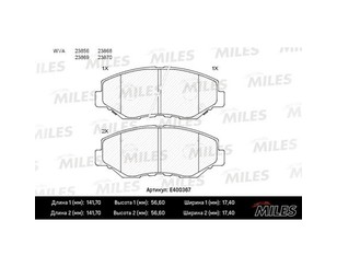 Колодки тормозные передние к-кт для Honda Accord VII 2003-2008 новый