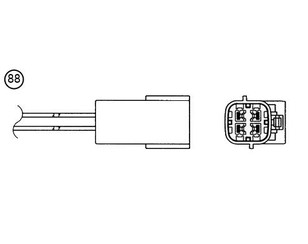 Датчик кислородный/Lambdasonde для Nissan XTerra (N50) 2005-2015 новый