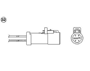Датчик кислородный/Lambdasonde для Ford Fiesta 1995-2001 новый