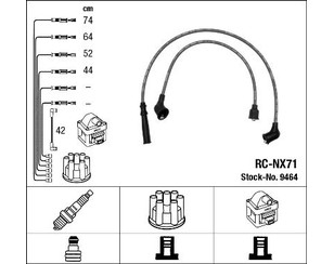 Провода высокого напряж. к-кт для Nissan Sunny B12/N13 1986-1990 новый
