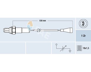 Датчик кислородный/Lambdasonde для Nissan Bluebird T72/T12 1985-1990 новый