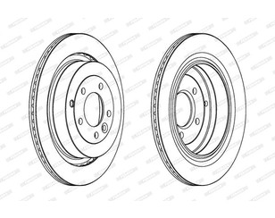 Диск тормозной задний для Land Rover Discovery IV 2009-2016 новый