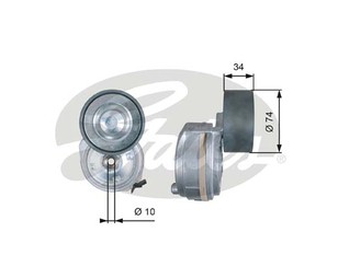 Ролик-натяжитель ручейкового ремня для MAN 4-Serie TGA 2000-2008 новый