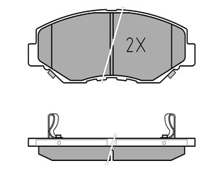 Колодки тормозные передние к-кт для Honda CR-V 2002-2006 новый