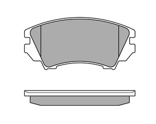 Колодки тормозные передние к-кт для Chevrolet Camaro 2009-2015 новый