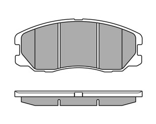 Колодки тормозные передние к-кт для Chevrolet Captiva (C100) 2006-2010 новый