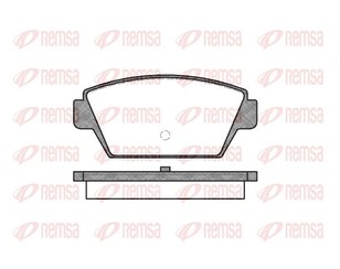 Колодки тормозные задние дисковые к-кт для Mitsubishi Galant (E1) 1984-1987 новый