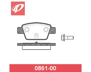 Колодки тормозные задние дисковые к-кт для Fiat Bravo 2006-2014 новый