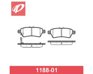 Колодки тормозные задние дисковые к-кт для Nissan Pathfinder (R51) 2005-2014 новый