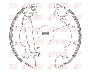 Колодки барабанные к-кт для Renault R25 1984-1993 новый